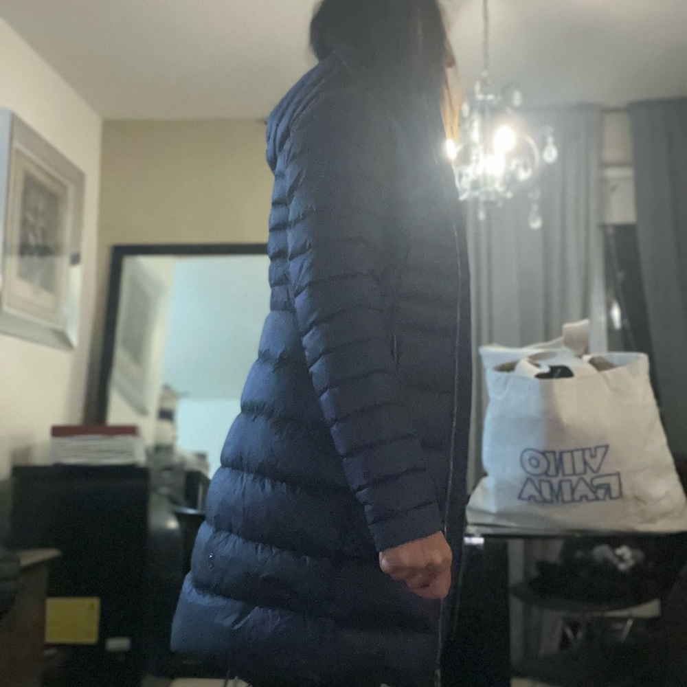 lululemon athletica Navy Hooded Puffer Coat